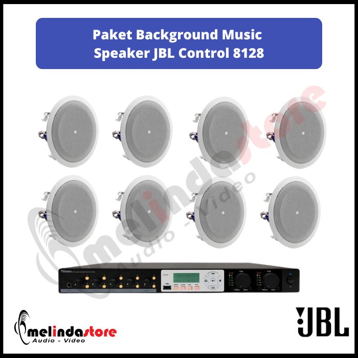 Paket Sound System Background Music Speaker Ceiling JBL | 8 Speaker